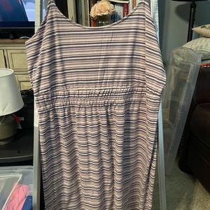 AE Striped Fit & Flare Mini Dress